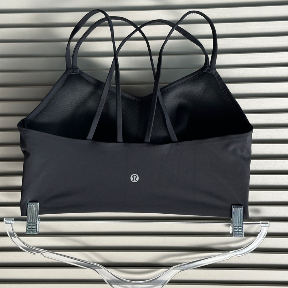Lululemon Like a Cloud High-Neck Longline Bra B/C Cup Black sz10 #0008
